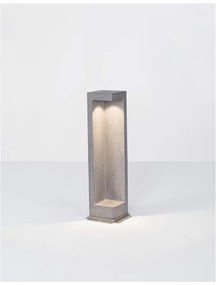 Stalp LED modern de exterior IP65 GRANTE gri ciment, H-53cm