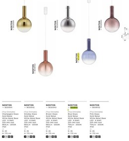 Pendul LED stil modern NOSTOS roz