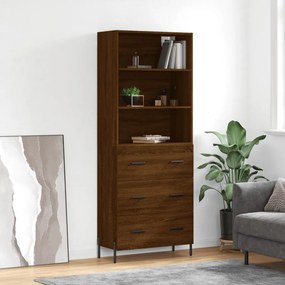 vidaXL Dulap înalt, stejar maro, 69,5x34x180 cm, lemn compozit