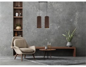 Lustr AVALO 2xE27/60W/230V cablu maro/cupru