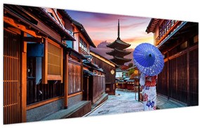 Tablou - Femeie asiatică (120x50 cm)