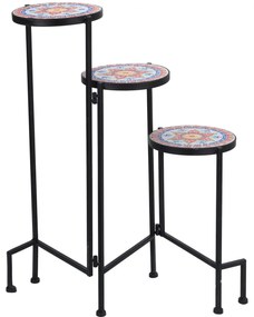 Suport de flori în picioare MOZAIKA, 3 niveluri, 68 cm