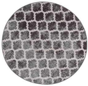 vidaXL Covor lavabil, multicolor, φ120 cm, antiderapant