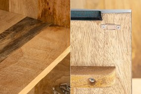 Comoda cu aplicatie exotica pe fronturi SNAKE 120cm turcoaz