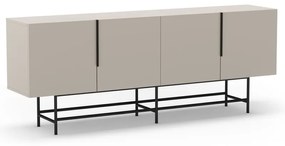 Comodă crem joasă 200x77,5 cm Eldia – Marckeric