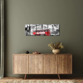 Tablou - Trafalgar Square (cu ceas) (90x30 cm)