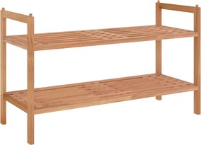 vidaXL Suport de pantofi, 69x27x41 cm, lemn masiv de nuc