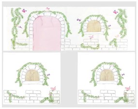 Draperie pentru copii pentru pat 3 buc. 195x75 cm Birdy – Vipack