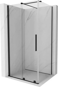 Mexen Velar cabină de duș culisantă 140 x 90 cm, transparentă, neagră - 871-140-090-01-70