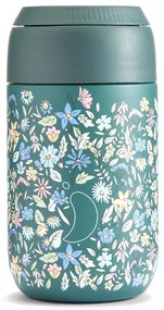 Cana termos Chilly's Bottles - Pine Green 340ml, Summer Sprigs/Seria 2 editie