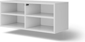Comodă TV Lila montat pe perete TV – 100x40x41 cm – Alb