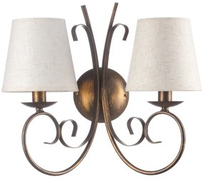 Aplică ONLI POMPEI 2xE14/6W/230V bronz