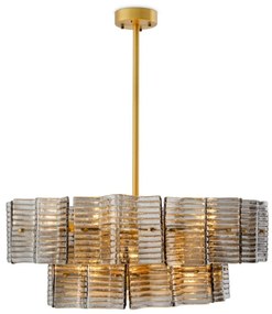 Candelabru design LUX, Sticla, Alama Antic, Silvano