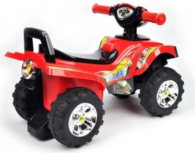 Masinuta cu Functie de Trotineta Fara Pedale Pentru Copii NOVOKIDS™ ATV Rider, Maxim 27 Kg, Cu Melodii, Sezut comfortabil, ROSU