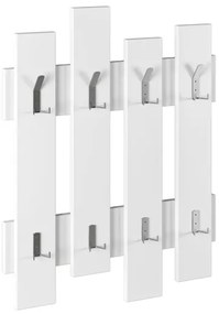 Cuier de perete WAVE 81x64 cm alb