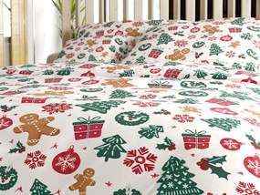 Lenjerie de pat din bumbac MERRY MOOD albă Dimensiune lenjerie de pat: 70 x 90 cm | 140 x 200 cm