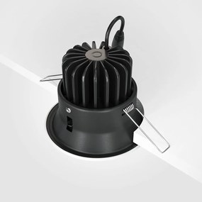 Spot LED incastrabil design modern Yin alb 9,8cm