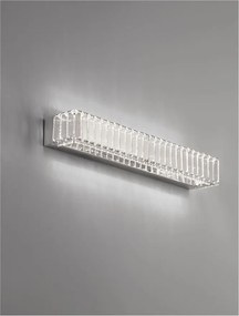 Aplica LED de perete, cristal design elegant AURELIA crom