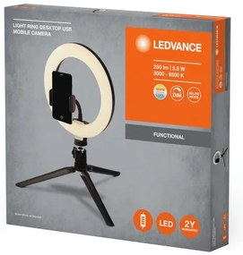 Lampă LED RGB dimabilă cu trepied și suport pentru vloguri Ledvance LED/5,5W/USB