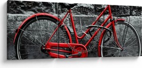 Tablou - Bicicleta istorică (cu ceas) (90x30 cm)