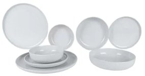 Set de masă din porțelan, 8 piese, bej