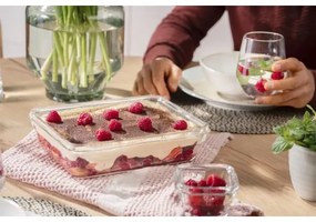 Caserolă Tefal 3 l MSEAL GLASS roșu/sticlă