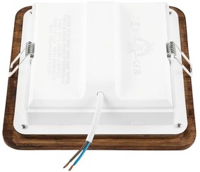 LED Spot WOODY 17W 230V 3000K cireș 18,5x18,5 cm