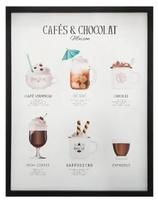 Tablou Chocolate, geam sticla, rama MDF, 32x42 cm