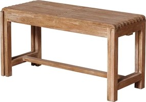 Bancă extensibilă din lemn de acacia albit, 46 x 88–148 x 35 cm, „Lightwood”