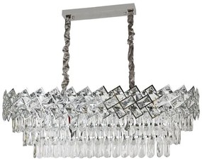 Candelabru Cristal, Elit'S, Esn Amora,80-35 cm, Cromat