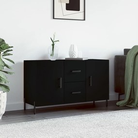 828181 vidaXL Servantă, negru, 100x36x60 cm, lemn compozit