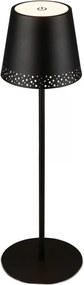 Brilo - Lampă LED de birou reîncărcabilă KIKI, cu control tactil, 2,6W/5V, IP44, 2600 mAh, neagră