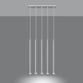 Lustră pe cablu PASTELO 5xG9/12W/230V alb