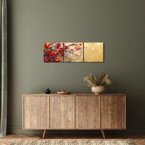Tablou - Copac înflorit (cu ceas) (90x30 cm)