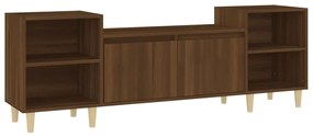 821195 vidaXL Comodă TV, stejar maro, 160x35x55 cm, lemn prelucrat