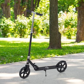 HOMCOM Trotinetă Pliabilă pentru Copii de 7-14 Ani Scuter Infantil Ghidon Ajustabil în Înălțime de 4 Nivele cu Frână 88x37x75-100 cm Negru | Aosom Romania