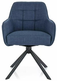Scaun tapitat rotativ Metro Bjorn - Bleumarin