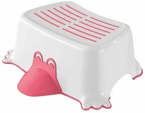 AQUALINE 366413 Treaptă de baie antiderapantăpentru copii Duck, roz