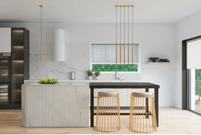 Lustră aurie din metal Fideus – Sollux