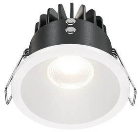 Spot LED incastrabil dimabil design tehnic IP65 zoom alb 6cm
