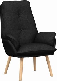 vidaXL fotoliu Negru 69 x 74 x 93 cm Țesătură și placaj