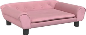 vidaXL Canapea pentru copii, roz, 70x45x26 cm, catifea