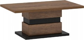 Masuta cafea DELIS T, stejar/negru, DTD laminat, 110x65x46 cm