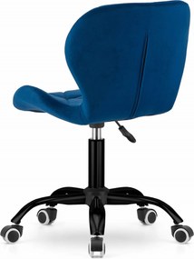 OFERTA Scaun de birou albastru inchis NOTO VELVET II. calitate