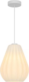 Nordlux - Lampă suspendată SALLINO cu cablu, 1xE27/15W/230V, Ø 24 cm, albă