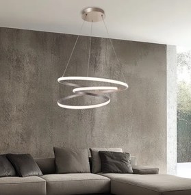 Lustră LED suspendată pe cablu CORT LED/40W/230V argintie