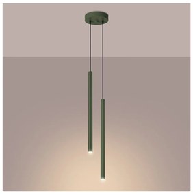Lustră verde ø 15 cm Fideus – Sollux