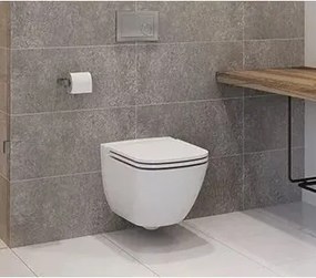 Vas wc suspendat Cersanit Caspia New Clean On cu capac inchidere lenta