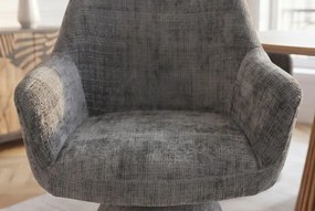 Scaun pivotant AMBIENTO tesatura Chenille gri
