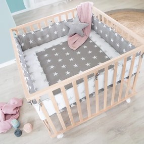 Țarc pentru copii în culoare naturală 100x100 cm – Roba